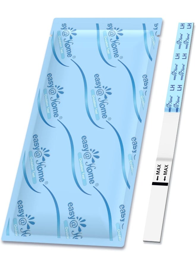 Easy@Home - Easy@Home Ovulation Test Strips: Accurate 30 LH Ovulation Predictor Kit - Fertility Tests for Women – Powered by Premom Ovulation Tracker App | 30 LH + 30 Urine Cups - Image 1