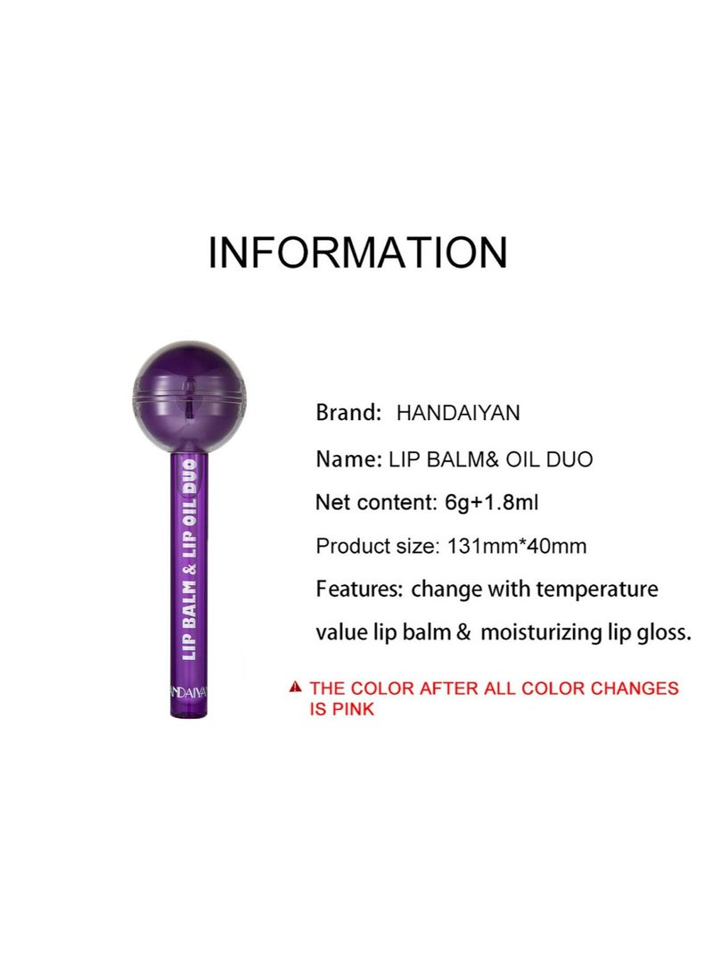 Handaiyan 2 IN 1 Lip Balm and Lip Oil Duo 04 - Image 3