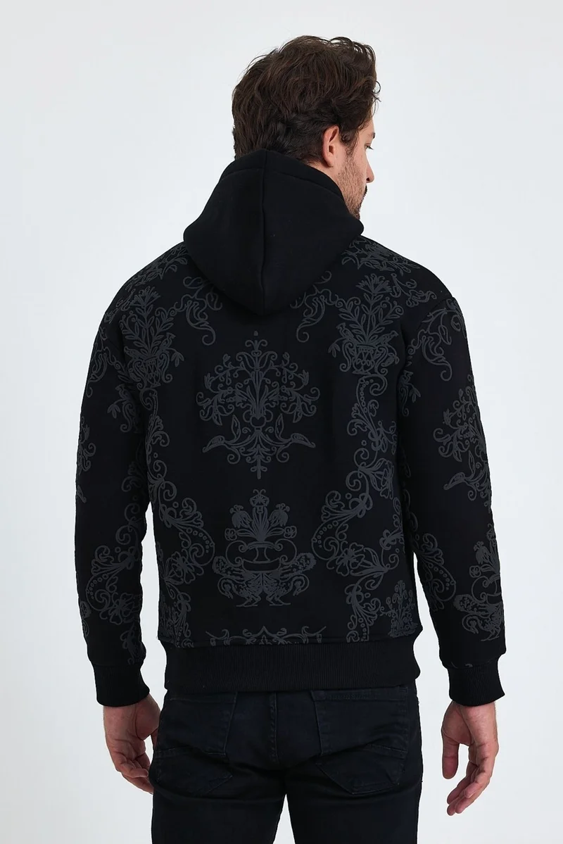 Cool Tarz Cool Style Men's Selanik Standard Fit Regular Cut Polar Fleece Inside 3 Thread Hooded Cotton Sweatshirt