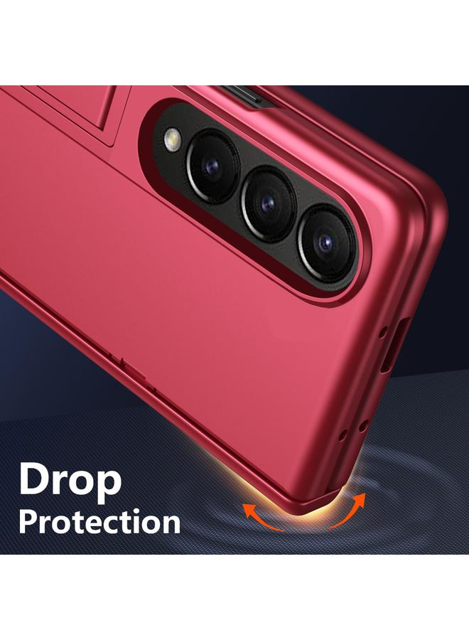 اس-توب جراب لهاتف Samsung Galaxy Z Fold3 جراب هاتف شامل مقاوم للصدمات مع حامل - Image 4