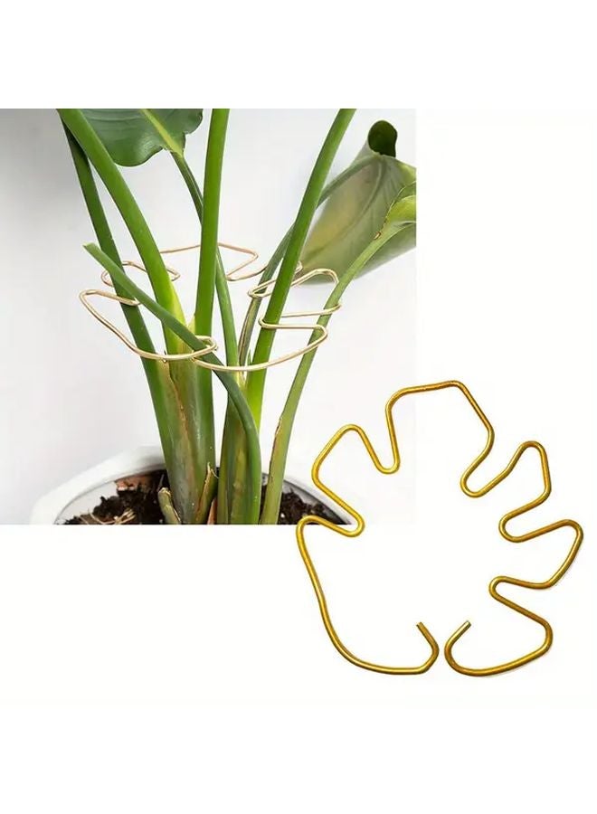 Golden Plant Stand Vintage Metal Indoor Outdoor Flower Pot Holder - Image 3