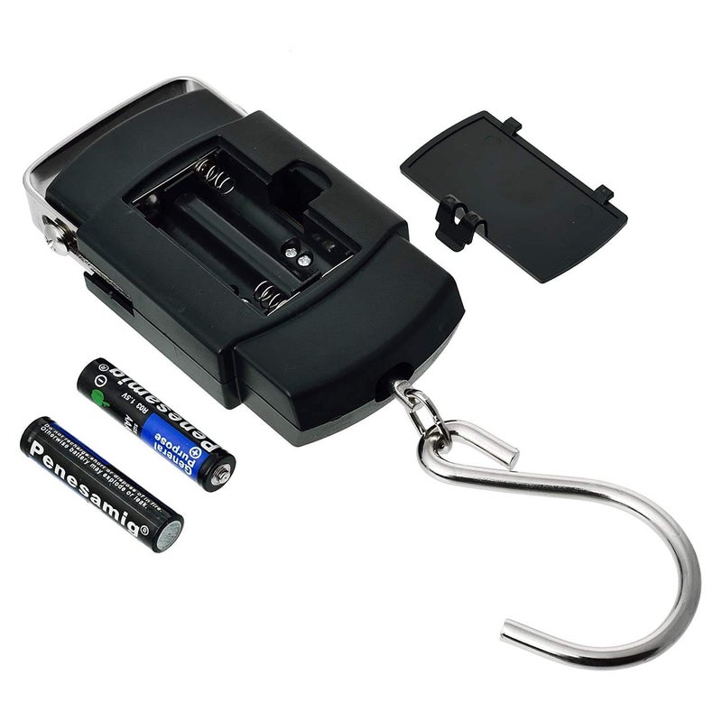 OANGO آلة وزن رقمية بخطاف، آلة وزن/حرارة رقمية محمولة من نوع الخطاف للوزن اليدوي 10 كجم-50 كجم، للاستخدام في المنزل، المطبخ، السفر، الأمتعة (آلة وزن من نوع الخطاف) - Image 2