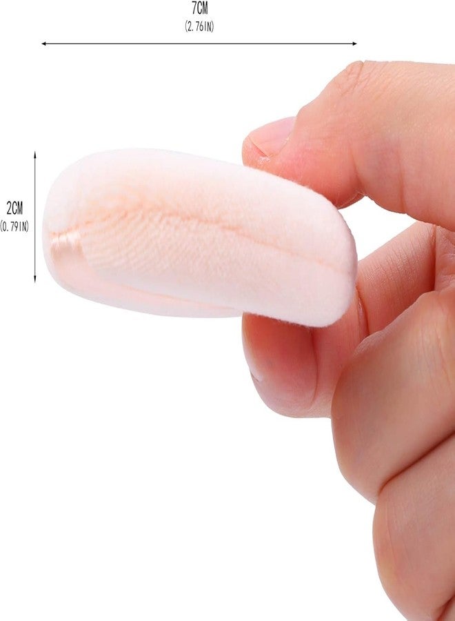 COSLUXE Cotton Powder Puff - Soft Cosmetic Makeup Puffs with Ribbon Handle for Loose Powder & Foundation - Reusable Face Powder Pads Pack of 6 - Image 3