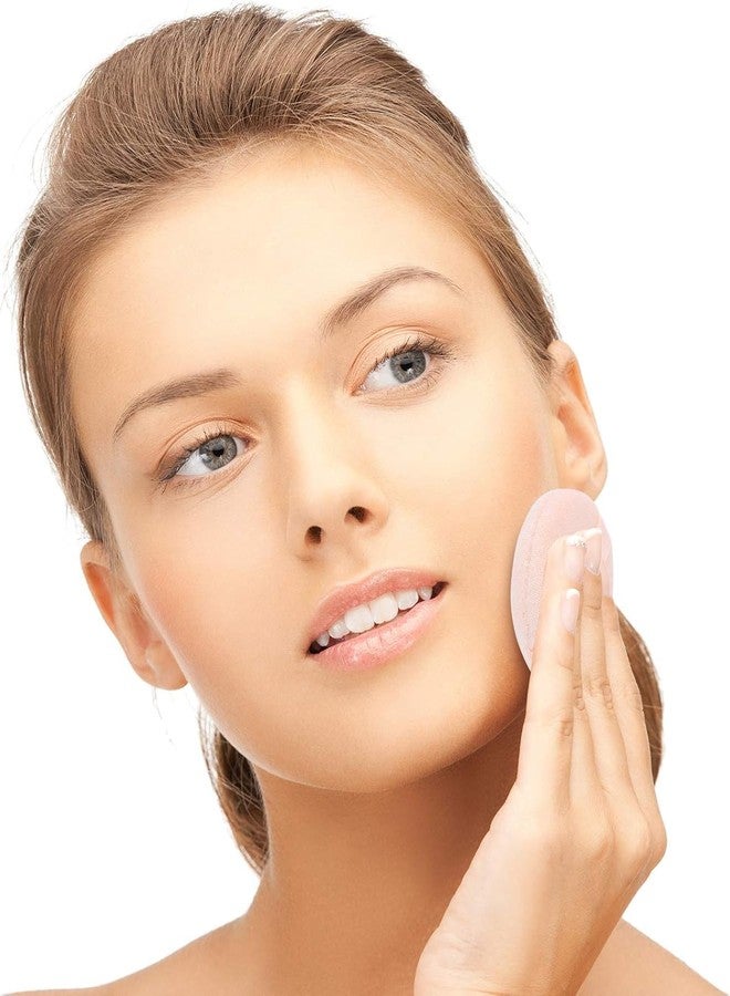 COSLUXE Cotton Powder Puff - Soft Cosmetic Makeup Puffs with Ribbon Handle for Loose Powder & Foundation - Reusable Face Powder Pads Pack of 6 - Image 4