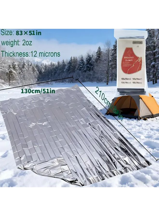 10pcs Heavy Duty Thermal Blanket 51x83 Inch Emergency Shelter Lock In Insulation Portable - Image 4