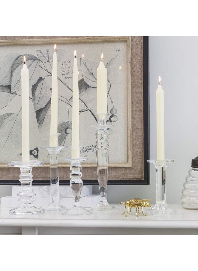 Root Candles 12-Count Unscented Dinner Candles Dripless Beeswax Enhanced Smooth Aristaâ„¢ Boxed Candle Set, 9-Inch, Ivory - Image 3