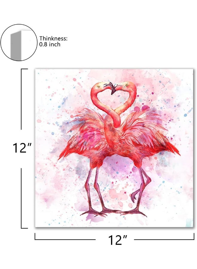 C8BUSIS Flamingos Canvas Wall Art Decor - Image 2