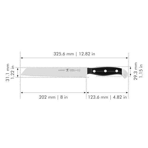 HENCKELS Statement Razor-Sharp 8-inch Bread Knife, Cake Knife, German Engineered Informed by 100+ Years of Mastery, Black - Image 4
