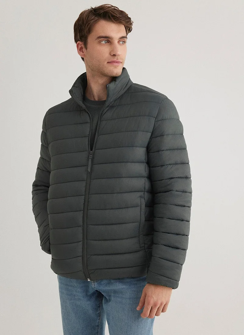 مافي جاكيت منتفخ أخضر