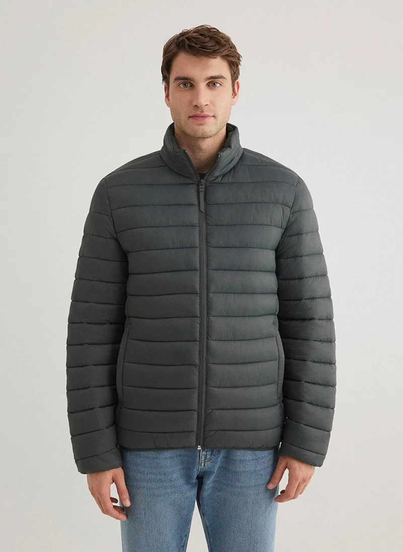 مافي جاكيت منتفخ أخضر