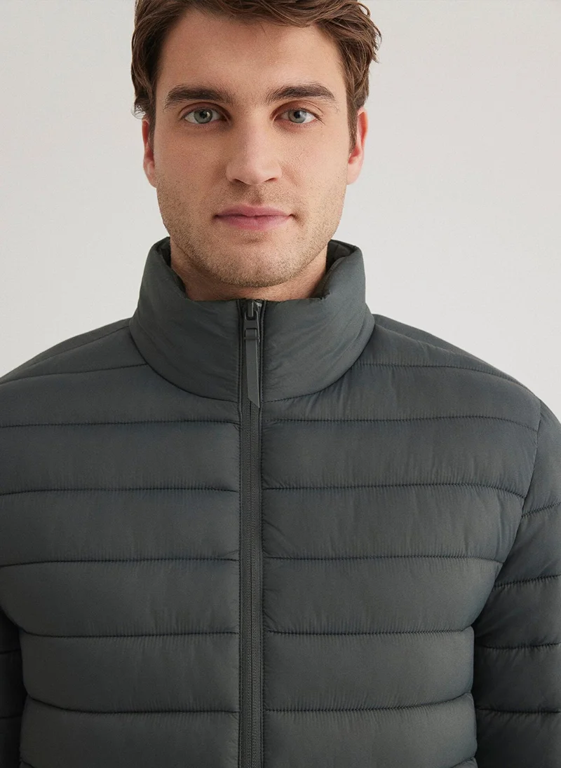 مافي جاكيت منتفخ أخضر