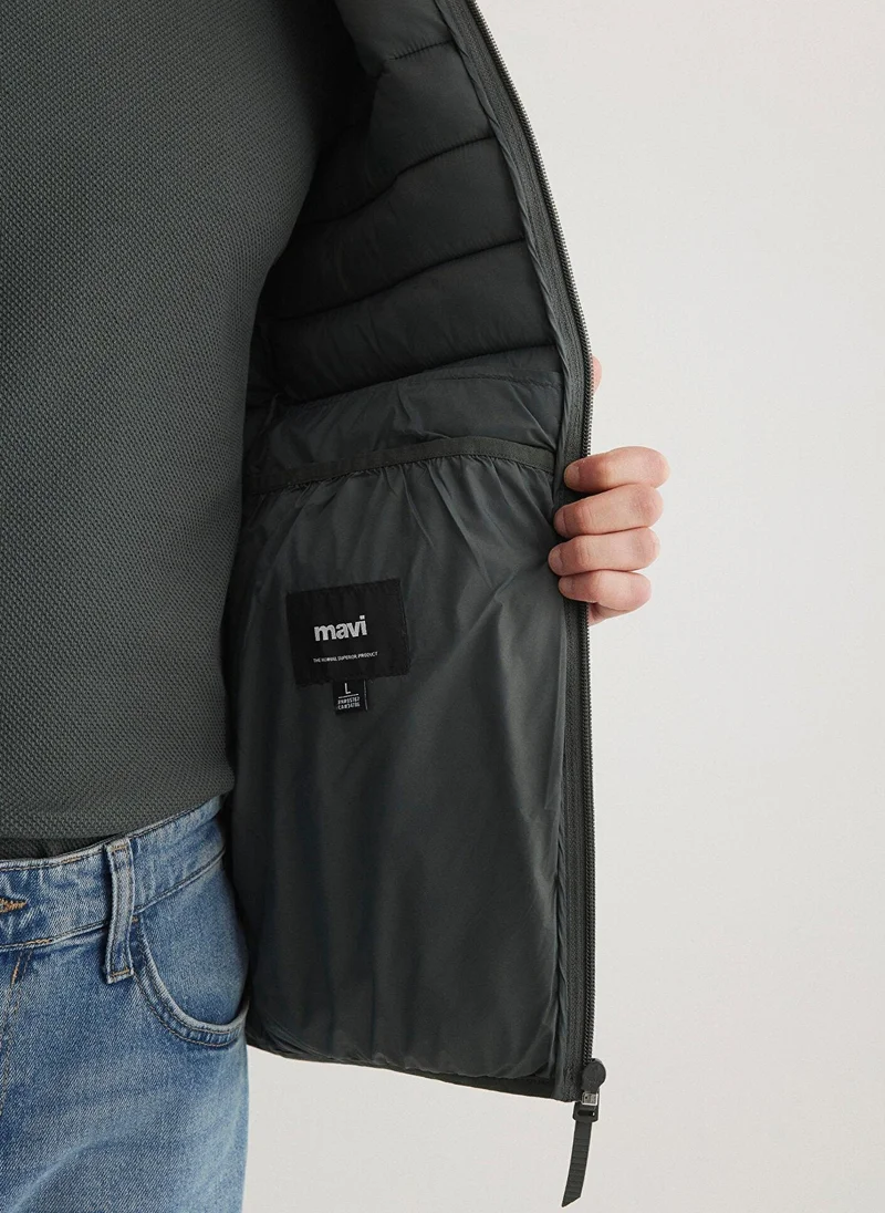 مافي جاكيت منتفخ أخضر