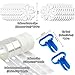 MDOZQ Balloon Arch Kit 20pcs Balloon Flower Clips Tying Tool 328ft Tape Strip 200 Glue Points for Parties - Image 4