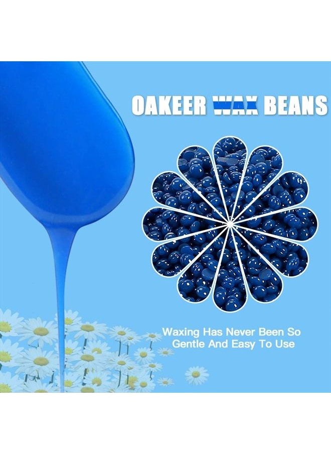 OAKEER - Hard Wax Beans for Body Hair Removal at Home,Oakeer Hair Removal Wax Beads 5 Bags 1.1 lb - Image 1
