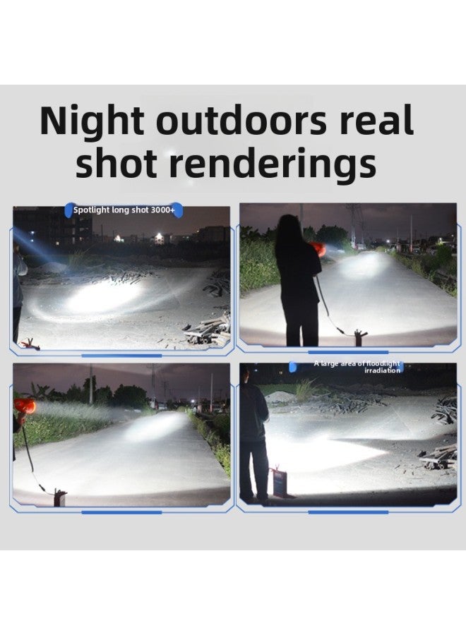 Joan Jingyang 12V Handheld Searchlight Marine Super Bright Flashlight Outdoor Lighting Night Work Xenon Lamp-Color:100w  Hid Zoomable  - Image 4