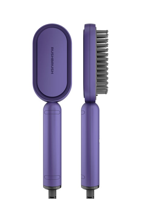 Rush Brush S3 LITE Hair Straightener Brush - Purple