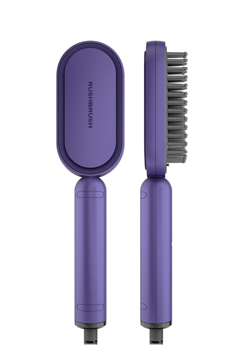 Rush Brush Rush Brush S3 LITE Hair Straightener Brush - Purple  - Image 1