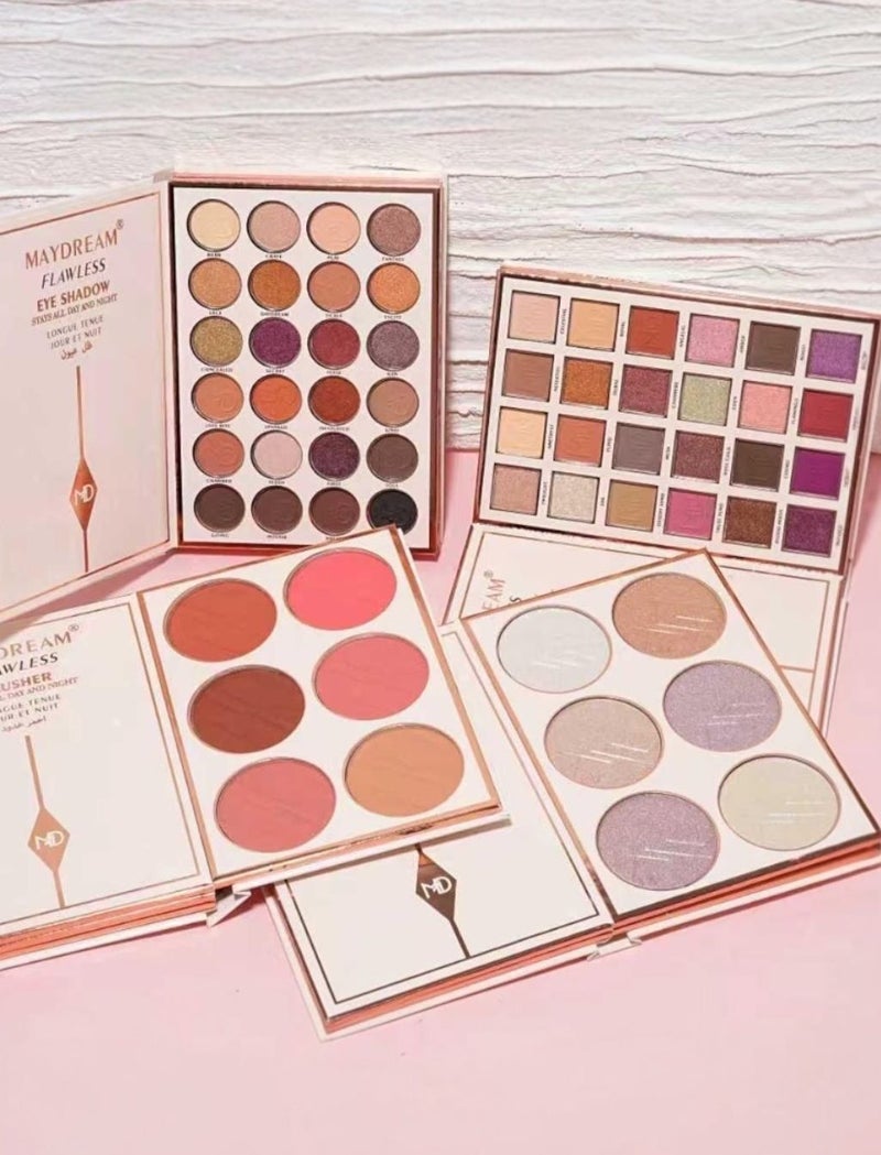 MAYDREAM FLAWELESS STAYS ALL DAY AND NIGHT LONGUETENUE JOUR ET NUIT EYESHADOW BLUSHER HIGHLIGHTER EYESHADOW - Image 3