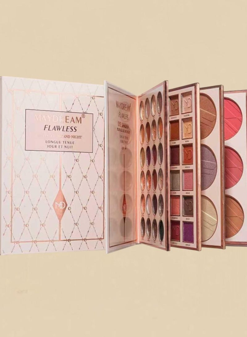 MAYDREAM FLAWELESS STAYS ALL DAY AND NIGHT LONGUETENUE JOUR ET NUIT EYESHADOW BLUSHER HIGHLIGHTER EYESHADOW - Image 4