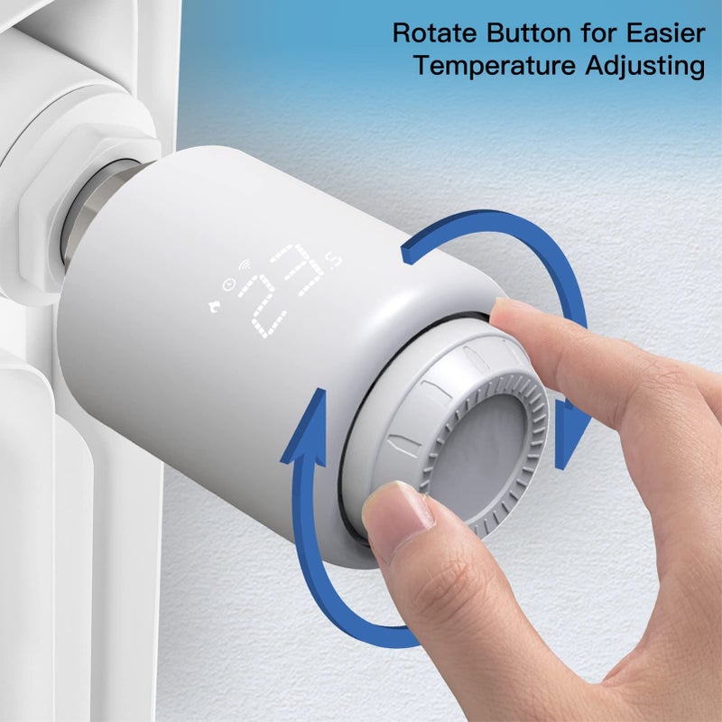 Smart Thermostatic Valve with LED Display Mobile APP Control for Home Indoor Use - Image 4