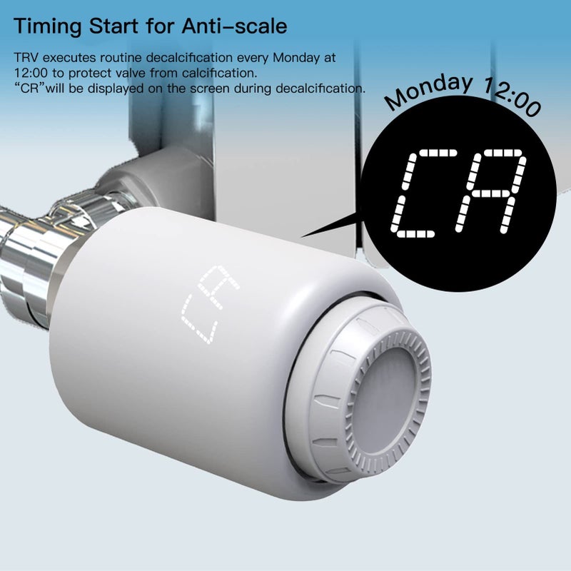 Smart Thermostatic Valve with LED Display Mobile APP Control for Home Indoor Use - Image 5