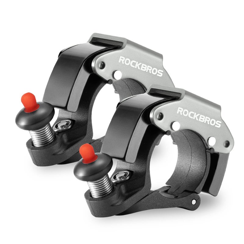 Rockbros ROCKBROS Bike Bells Hidden MTB Bells Bicycle Bells for 22.2mm Handlebars, More Than 100dB, Clear & Long Sound Ringer, Mountain Bike, Scooter, Youth Bike  - Image 1