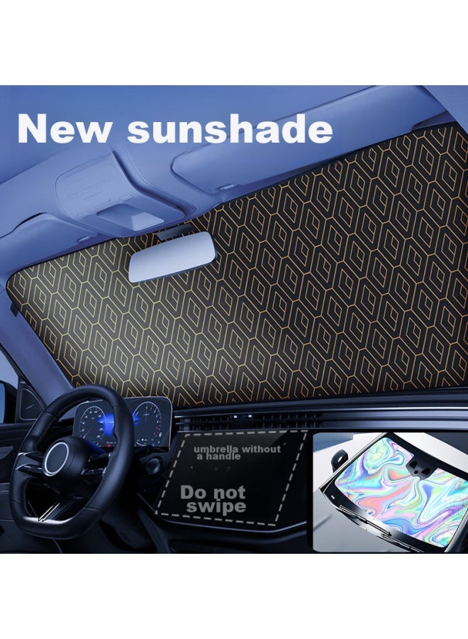 DiGallen Digalun Summer Car Sunshade, Heat Insulation, Sun Protection, Front Windshield Cover, Car Sun Umbrella, Sun Visor, Vehicle Sunshade - Image 1