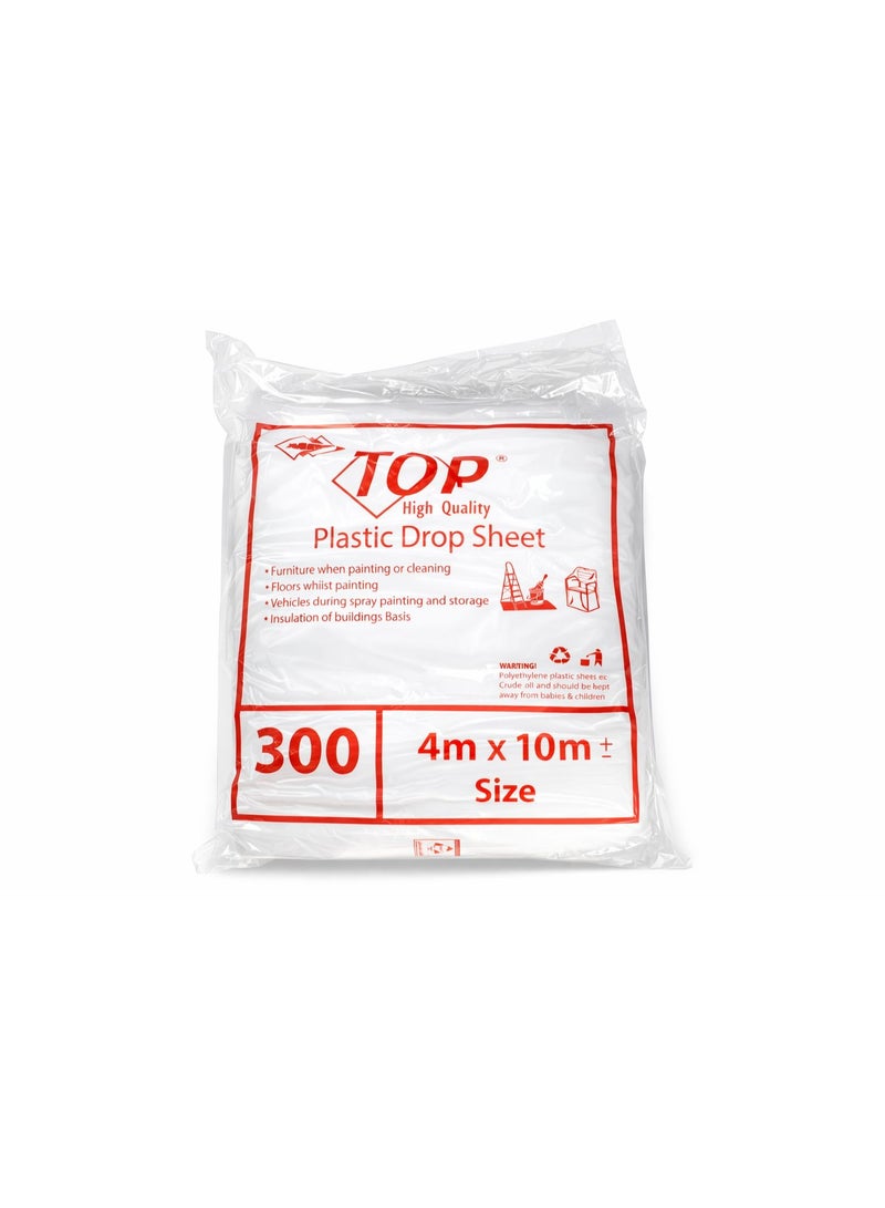 Floor Protection Plastic Sheet for Painting & Cleaning – 4x10m Size – Multiple Thickness Options (Light / Medium / Heavy Duty) - Image 5