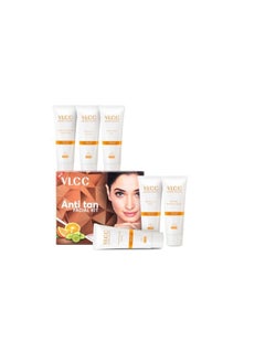 VLCC VLCC Anti Tan Facial Kit - 60 g | Power of 25 Vital Ingredients | Fights Sun Tan, Dark Spots, and Sun Spots | Even Nourishes and Protects Skin from UV Rays.  - Image 4