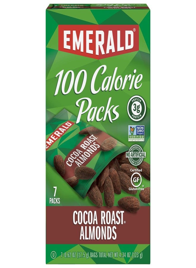 Emerald Nuts Cocoa Roast Almonds, 100 Calorie Packs, 7 Count (Pack of 12) - Image 5