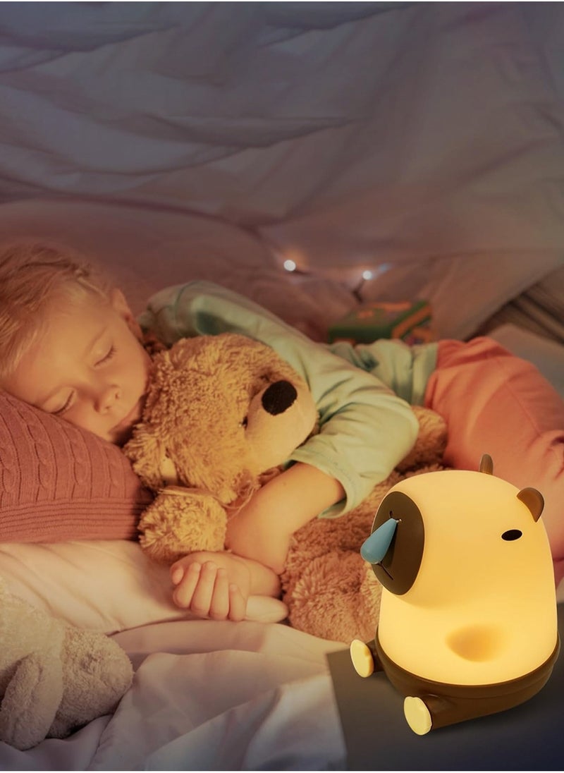 LOOPITYS night light, capybara night light with snot, children's birthday gift, suitable for bedrooms, nurseries and children's rooms,moveable table lamp softlight to sleep  - Image 3