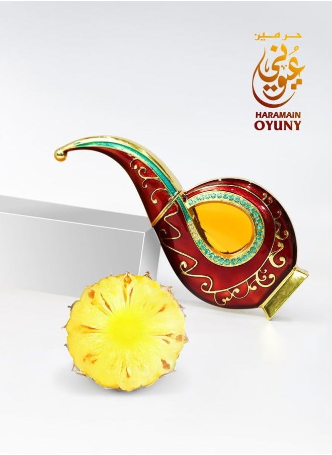Al Haramain Perfumes Oyuny 20ml Concentrated Perfume Oil for Unisex - Arabian Perfume for Women and Men - Long Lasting Floral Fragrance with Notes of Bergamot, Rose, Patchouli, Pineapple - Arabic Perfume  - Image 3
