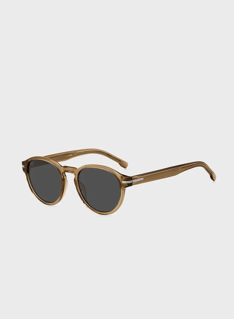 BOSS 20597310A52Ir Round Sunglasses