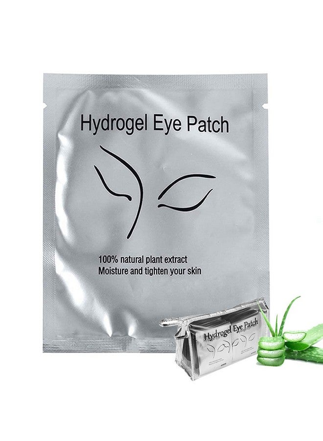 Qleng Qleng 110 Pairs Eyelash Extension Gel Patches Kit, Lash Extension Lint Free Under Hydrogel Eye Mask Pads Beauty Tool with Transparent Cosmetic Bag - Image 1