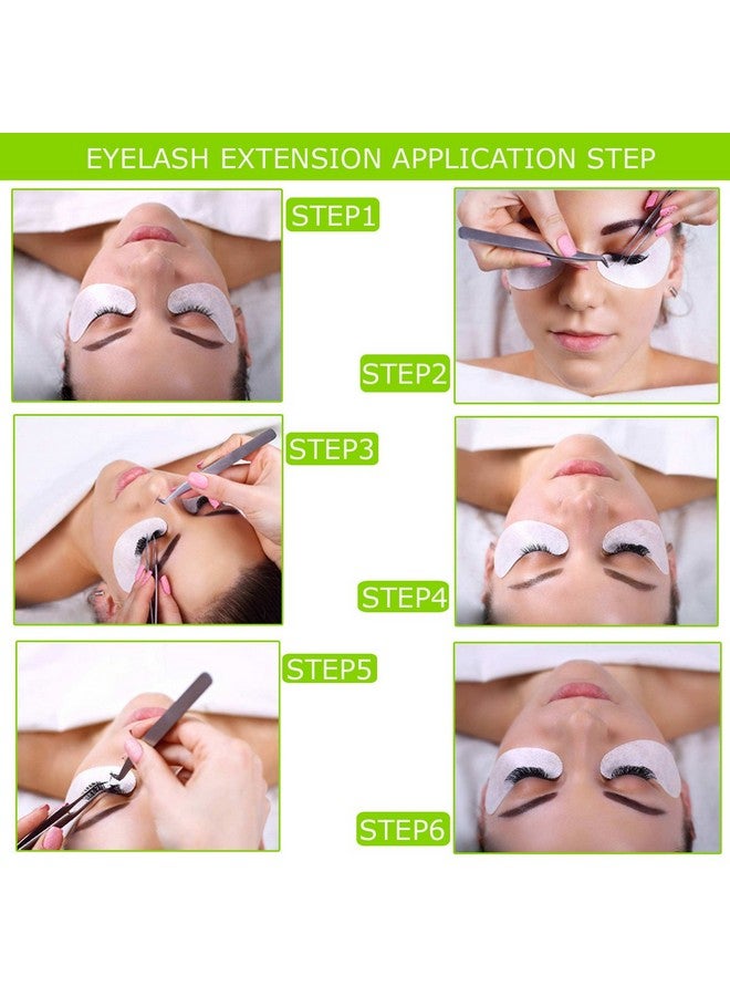Qleng Qleng 110 Pairs Eyelash Extension Gel Patches Kit, Lash Extension Lint Free Under Hydrogel Eye Mask Pads Beauty Tool with Transparent Cosmetic Bag - Image 3