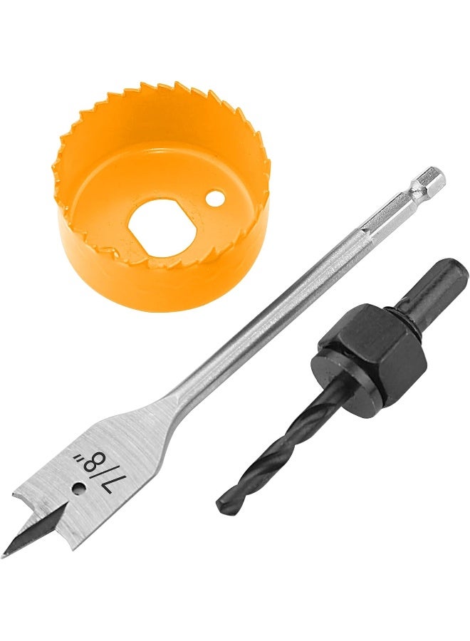 Tolsen - 3Pcs Lock Installation Hole Saw Set - Image 1