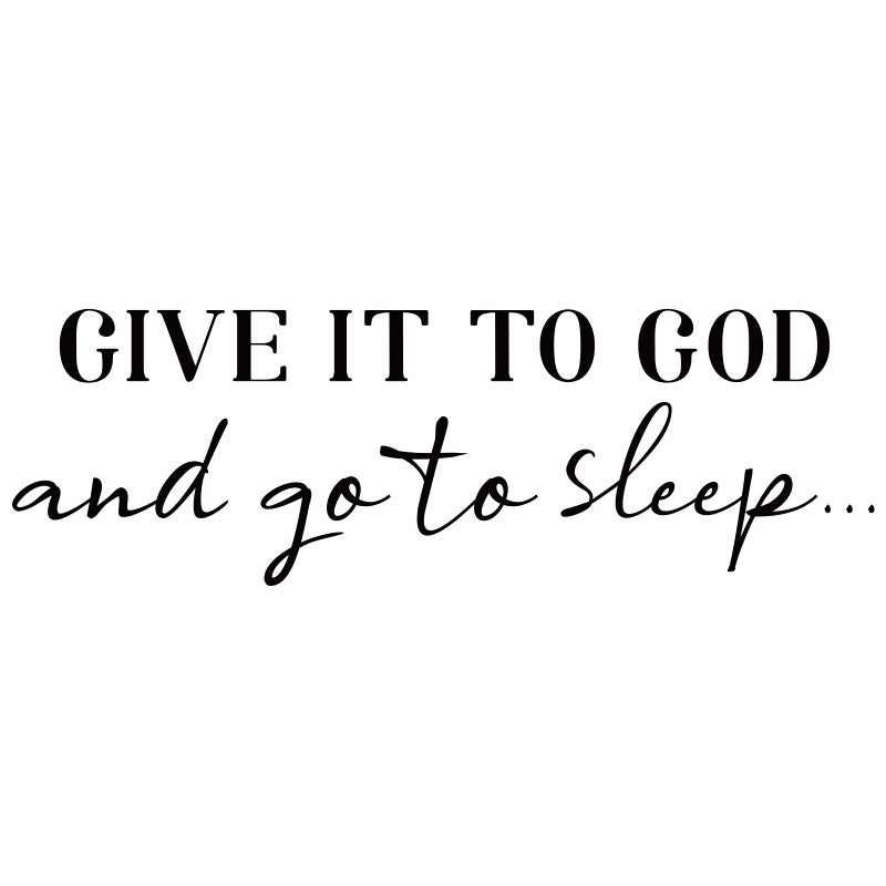 SUPERDANT Wall Decals Give It to God Quotes Wall Stickers Vinyl Art Decor Stickers DIY Saying Vinyl Art Decal Sticker Home Decoration for Living Room Bedroom Kitchen School Dormitory Wallpaper Decor - Image 3
