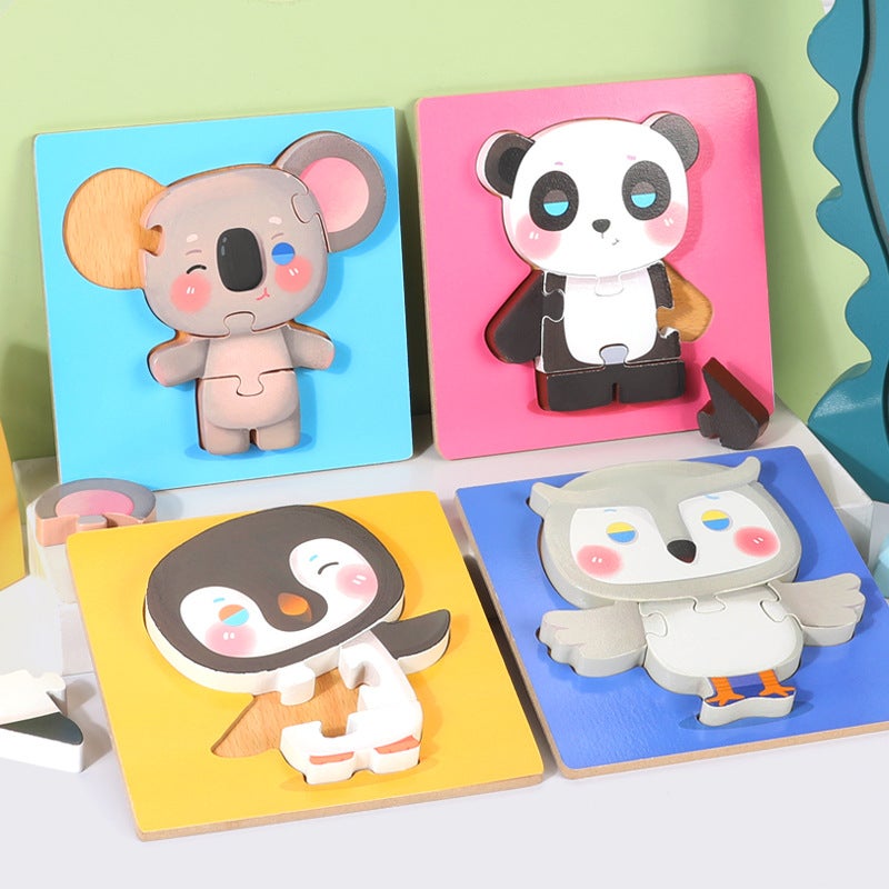 Baby Children Wooden Three-Dimensional 3D Advanced Puzzle Baby Early Education And Intelligence Training Hand-Eye Toys For Boys And Girls - Image 5