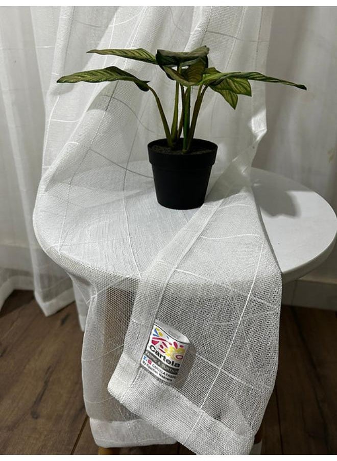 Cartela Curtains Sheers Curtains Linen -code 124-Color 1  (1 Panel )  Grommet  - Image 4