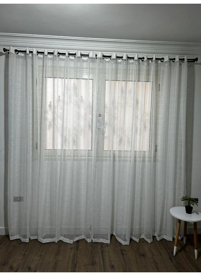 Cartela Curtains Sheers Curtains Linen -code 124-Color 1  (1 Panel )  Grommet  - Image 2