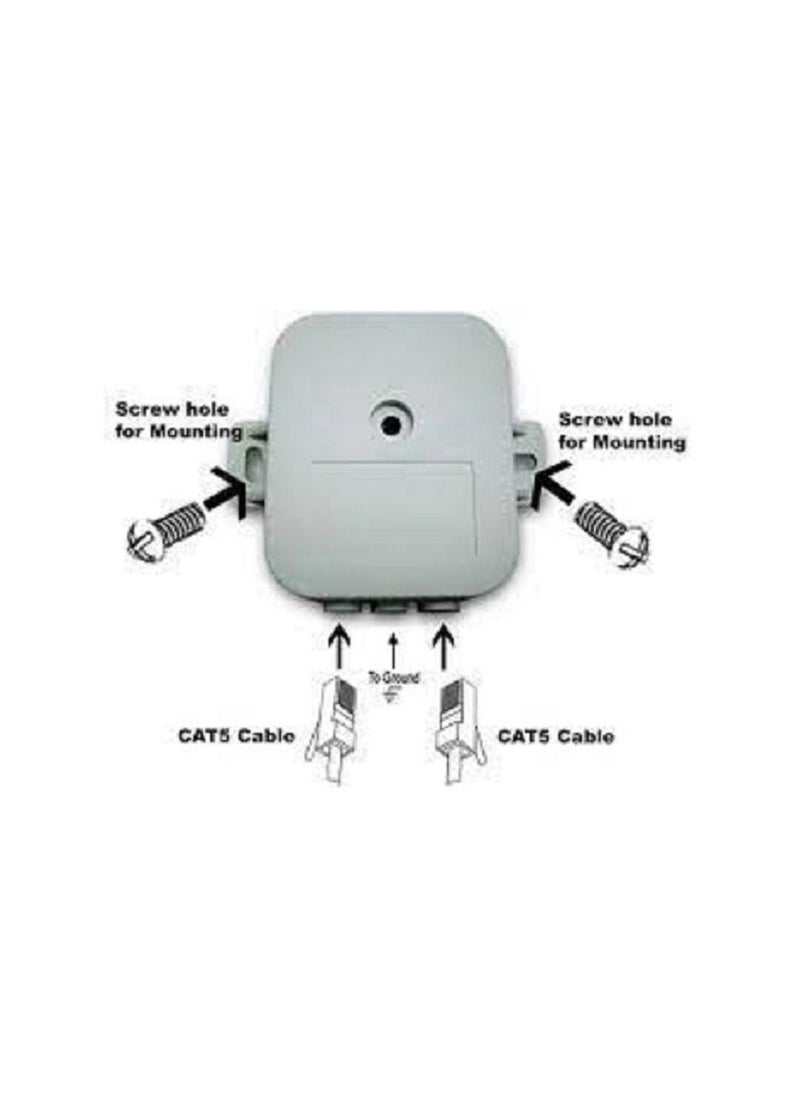 proxim Outdoor Gigabit PoE Surge Arrestor shielded RJ45  - Image 3