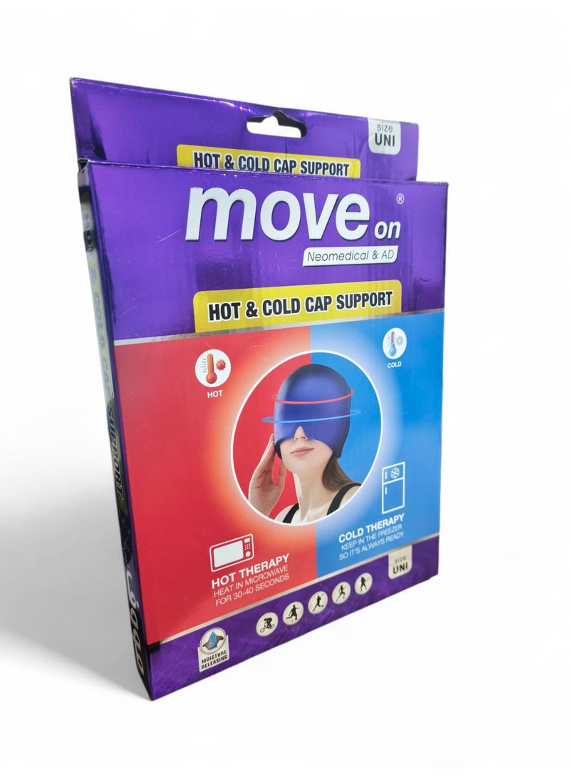 MOVE ON Hot & Cold Cap Support For Headaches - Image 1