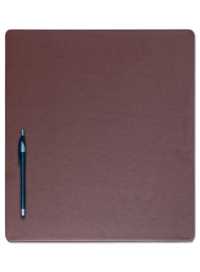 Dacasso Chocolate Brown Leatherette Conference Table Pad, 17 by 14-Inch - Image 1