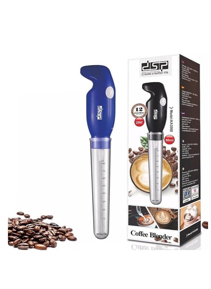 Spaceshoop Milk frother handheld, electric mixer for coffee drink, foam bread maker, Durable and Electric Mixer KA3068 (blue)  - Image 1