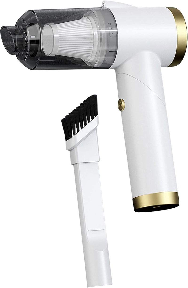 Eacam Cordless Handheld Vacuum Cleaner, Electric Folding Cleaner with LED Light Rechargeable Hand Vacuum Cleaner Mini Dust Collector Dust Catcher Portable Dust Cleaner for Home Office and Car - Image 1