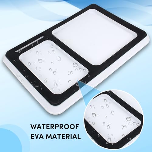 VEITHI Boat Dash Pad, Anti-Slip Boat Dash Organizer Perfect for Fishing Boat Center Consoles, EVA Foam Boat Dash Accessory,Car Dash Grip Pad for Cell Phone(White/Black) - Image 5
