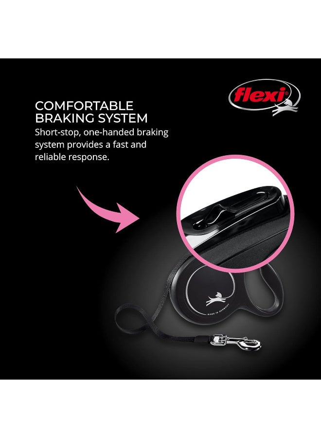 Flexi New Classic Retractable Dog Leash (Cord), 16 ft, Medium, Black - Image 5