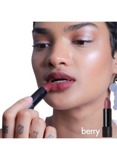 Ruby's Organics Semi-Matte Lipstick For Women, Hydrating And Highly Pigmented, Moisturizing & Non Drying, Lightweight & Long Lasting Formula, Lip Makeup, Paraben-Free, Berry, 3.7G  - Image 5