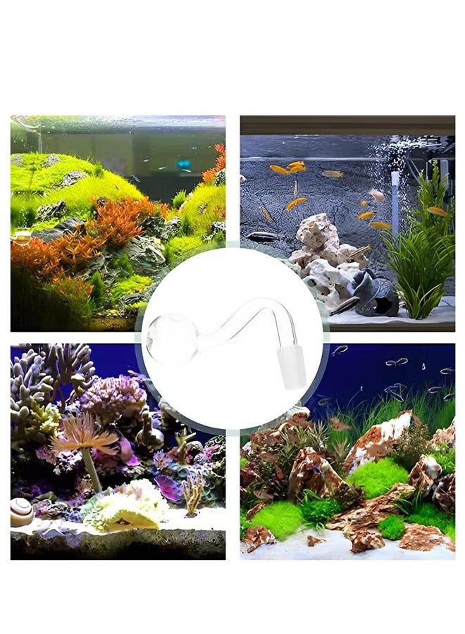 2PCS Glass Inflow Pipe, Inflow Pipe Water Pump Aquarium Filter Tubing, Surface Skimmer, Aquarium Planted Tank Aquascaping Fish Tank Accessories, for Fish Tank(14mm) - Image 3