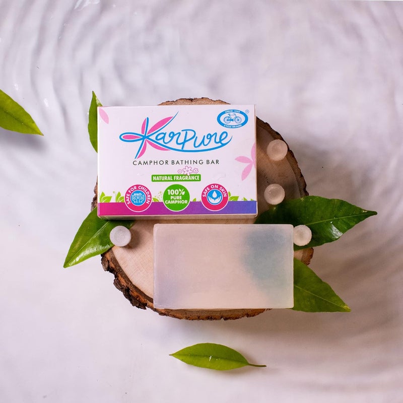 Cycle Karpure Camphor Bathing Bar Moisturising Soap No ParabenSilicone Pack Of 2 - Image 2